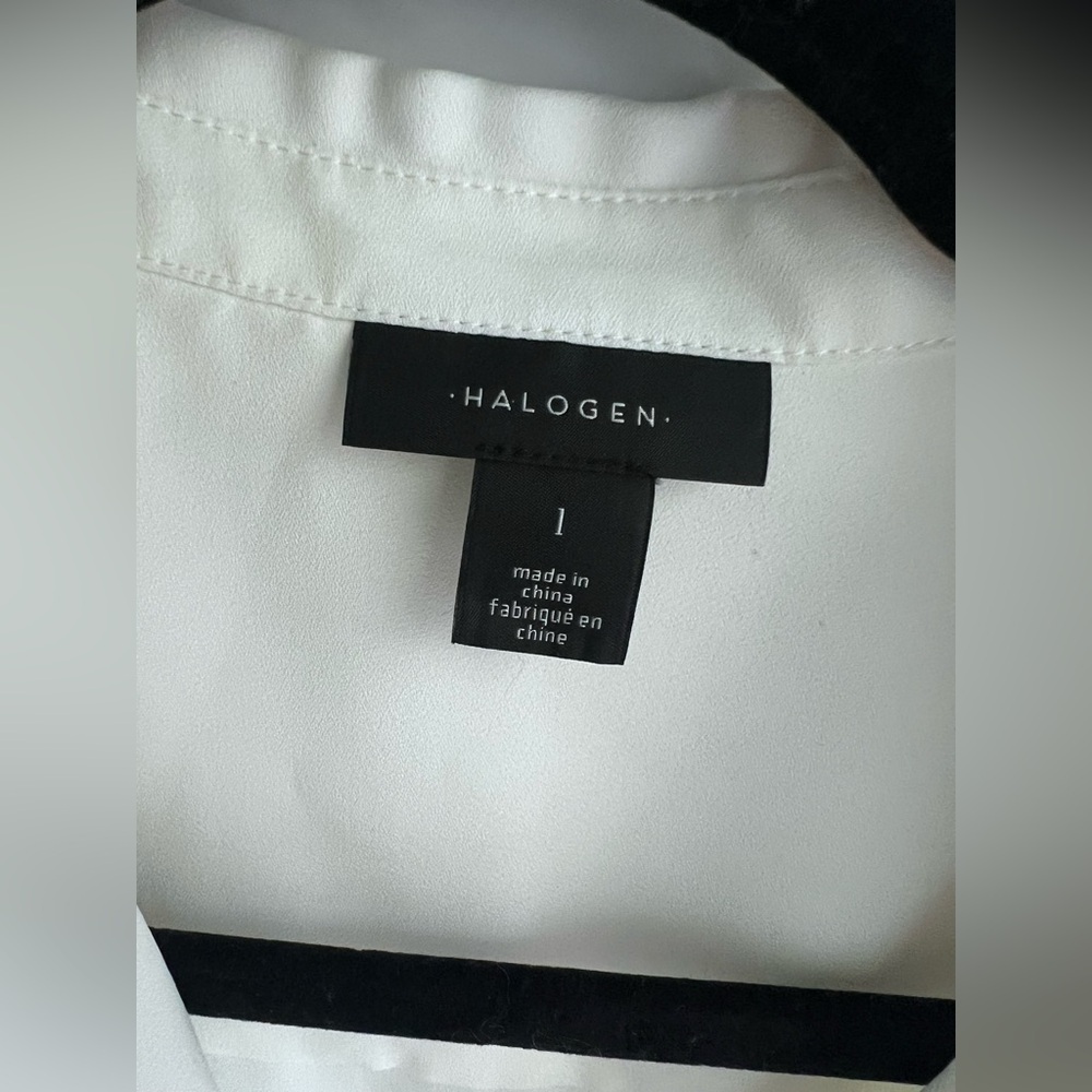 Halogen Split Cuff Button-Up Top Nwot - image 8